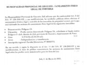 SANEAMIENTO FISICO LEGAL DE INMUEBLE