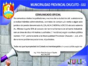 COMUNICADO OFICIAL