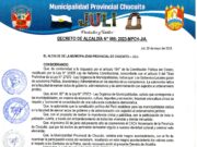 DECRETO DE ALCALDIA N°006-2023-MPCH-J/A