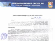 RESOLUCIÓN DE GERENCIA N°195-2023-MPCH-J/GTSV