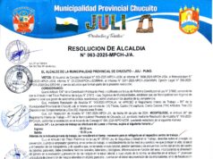 RESOLUCION DE ALCALDIA N° 063-2025-MPCH-J/A.