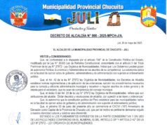 DECRETO DE ALCALDIA N°008-2025-MPCH-J/A