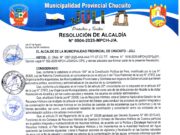 Resolución de Alcaldía N.° 0504-2025-MPCH-J/A