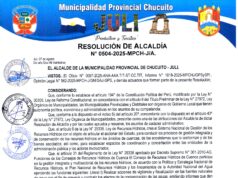 Resolución de Alcaldía N.° 0504-2025-MPCH-J/A