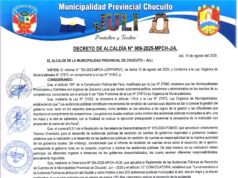 Decreto de Alcaldía N.° 009-2025-MPCH-J/A
