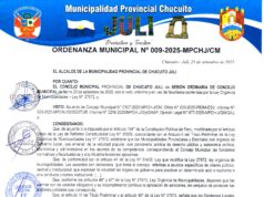 ORDENANZA MUNICIPAL Nº009-2025-MPCH-J/CM