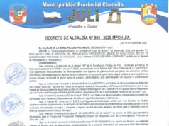 DECRETO DE ALCALDÍA N° 003-2026-MPCH-J/A