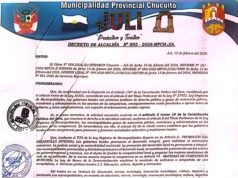 Decreto de Alcaldía N°002-2026-MPCH-J-A