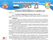 ACUERDO DE CONCEJO MUNICIPAL N° 31-2026-MPCH-J/CM.