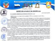 Decreto de Alcaldía N.° 004-2026 MPCH-J-CM