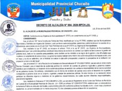 Decreto de Alcaldía N.° 004-2026 MPCH-J-CM