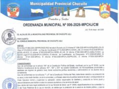 Ordenanza Municipal N.° 006-2026-MPCH-J/CM