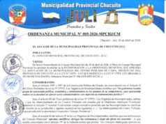 Ordenanza Municipal N.° 005-2026-MPCH-J/CM