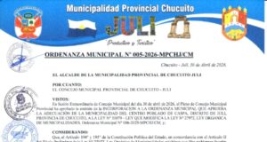 Ordenanza Municipal N.° 005-2026-MPCH-J/CM