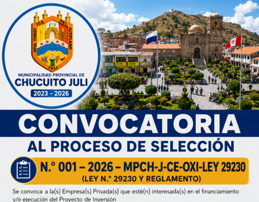 CONVOCATORIA DEL PROCESO DE SELECCIÓN DE LA EMPRESA PRIVADA