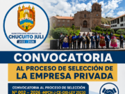 CONVOCATORIA DEL PROCESO DE SELECCIÓN DE LA EMPRESA PRIVADA