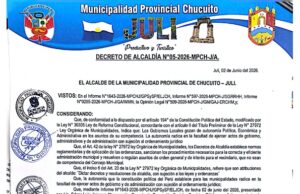 Decreto de Alcaldía N.° 05-2026-MPCH-J/A