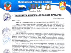 Ordenanza Municipal N.° 08-2026-MPCH-J/CM