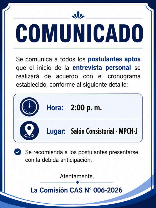 COMUNICADO CAS06