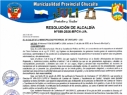 RESOLUCION DE ALCALDIA N° 589-2026-MPCH-J/A
