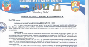 Acuerdo de Concejo Municipal N° 107-2026-MPCH-J/CM