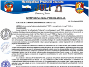 DECRETO DE ALCALDÍA N.° 006-2026-MPCH-J/A