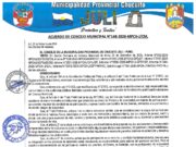 ACUERDO DE CONSEJO MUNICIPAL N° 148-2026-MPCH-J/CM.