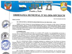 ORDENANZA MUNICIPAL N° 011-2026-MPCHJ/CM.