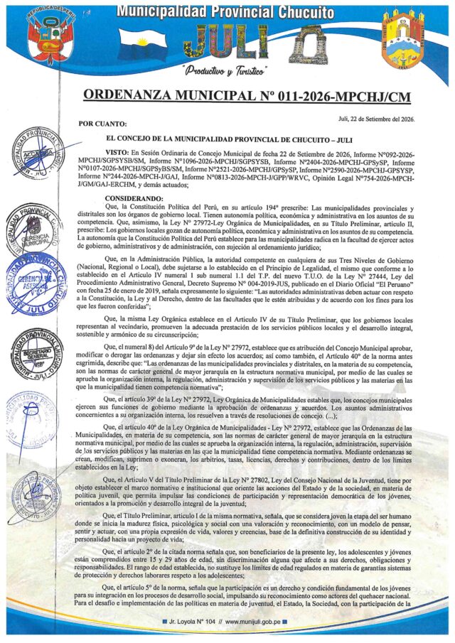 ORDENANZA MUNICIPAL N° 011-2026-MPCHJ-CM_page-0001