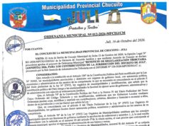 ORDENANZA MUNICIPAL N.° 012-2026-MPCHJ/CM.